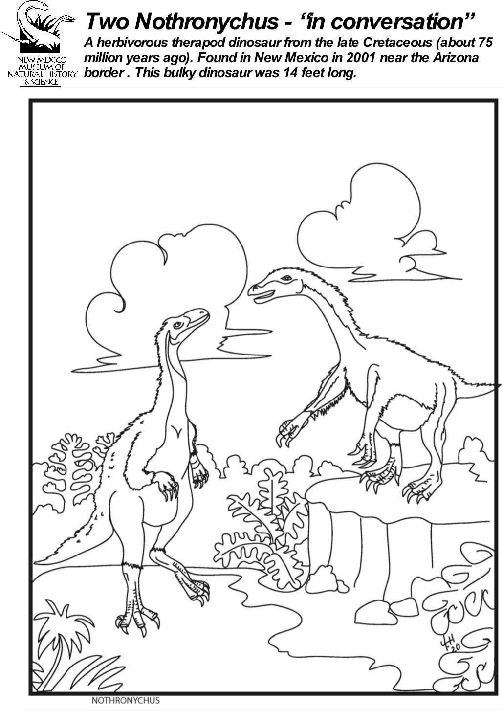 Northronycus Coloring Sheet